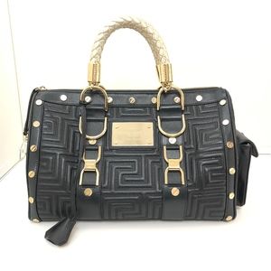 Authentic Gianni Versace Greek Quilt Satchel